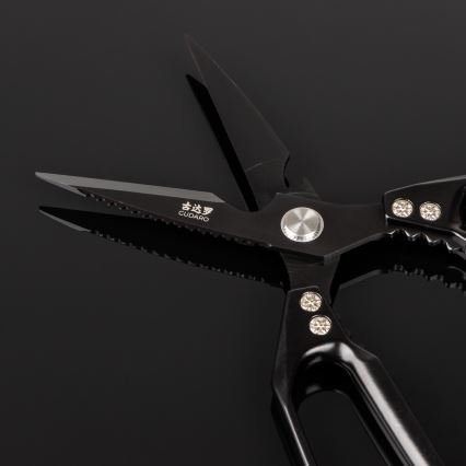 Gudaro - Škarje za perutnino SHOGUN 23,3 cm črne