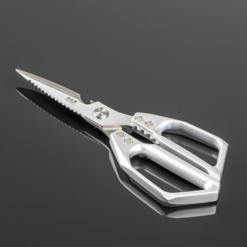 Gudaro - Škarje za perutnino SHOGUN, 23,3 cm, srebrne