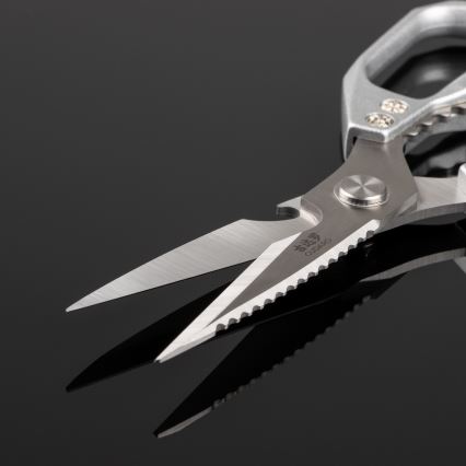 Gudaro - Škarje za perutnino SHOGUN, 23,3 cm, srebrne