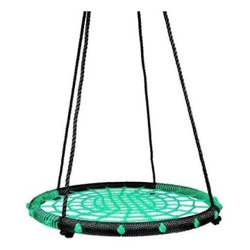 Gugalnica, premer 80 cm, črna/zelena