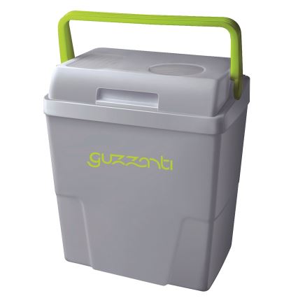 Guzzanti GZ 22B - Prenosni avtomobilski hladilnik 22 l 58W/12V/230V siva/zelena
