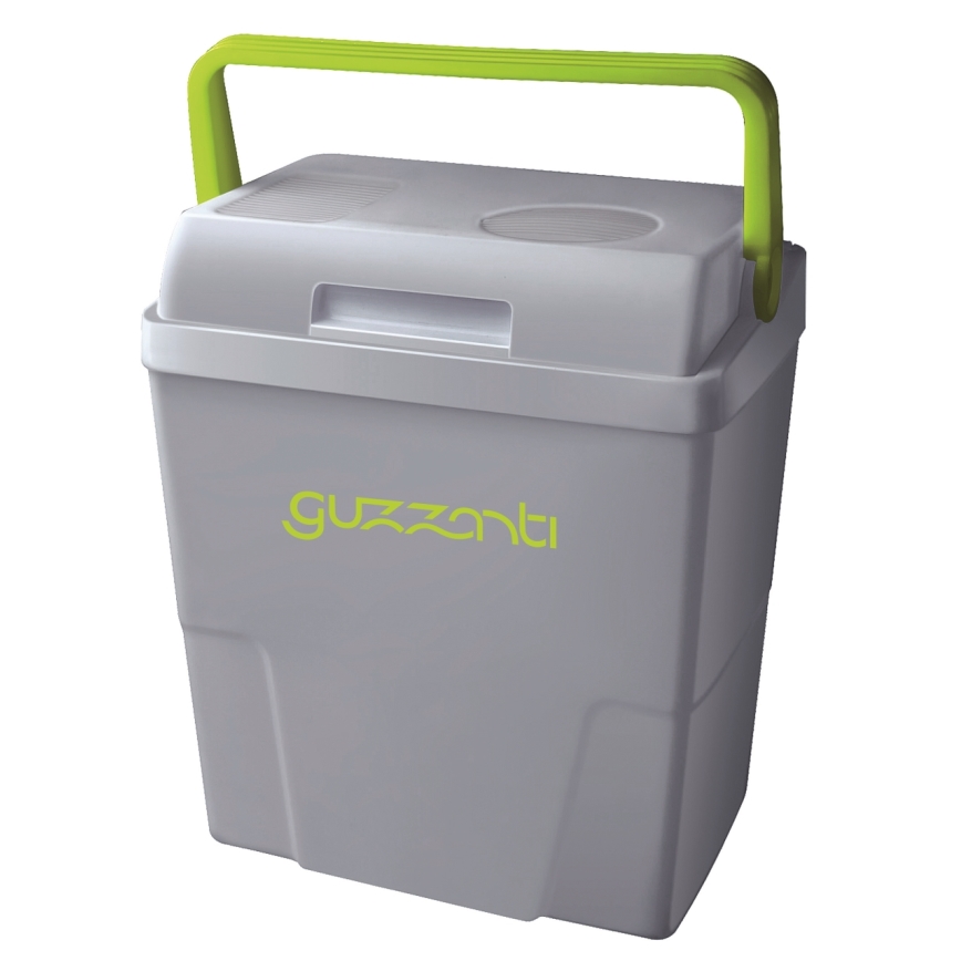 Guzzanti GZ 22B - Prenosni avtomobilski hladilnik 22 l 58W/12V/230V siva/zelena