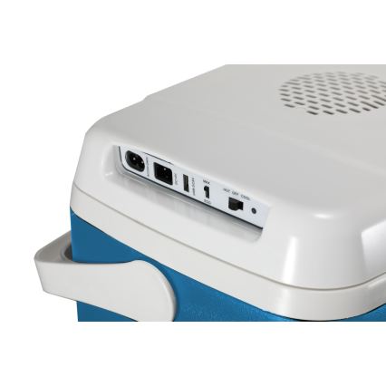 Guzzanti GZ 30BW - Prenosni hladilnik za avto 29 l 65W/12V/230V modre barve