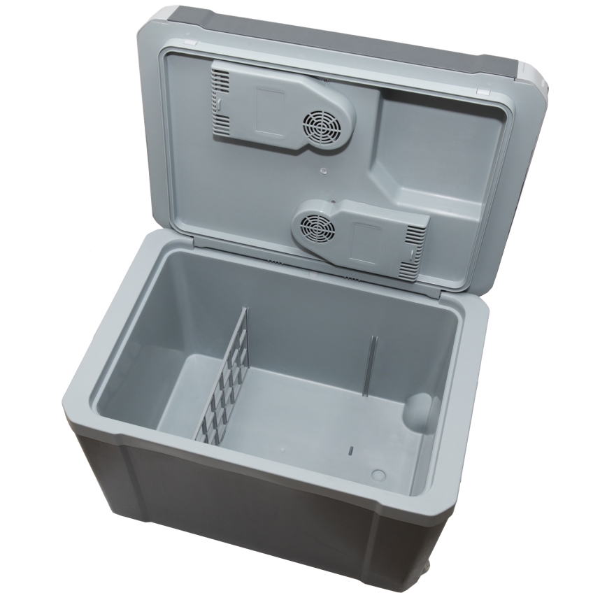 Guzzanti GZ 48GR - Prenosni avtomobilski hladilnik 48 l, 58 W, 12 V/230 V, siv
