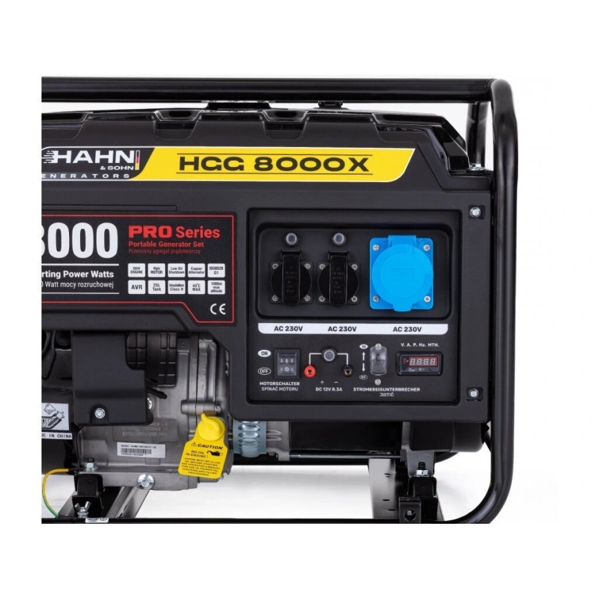 Hahn & Sohn 7410 - Bencinski električni generator HGG 8000X 6500W