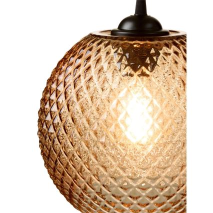 Halo Design 718368 - Viseča svetilka na kablu NOBB 1xE27/40W/230V premer 22 cm dimno rjava