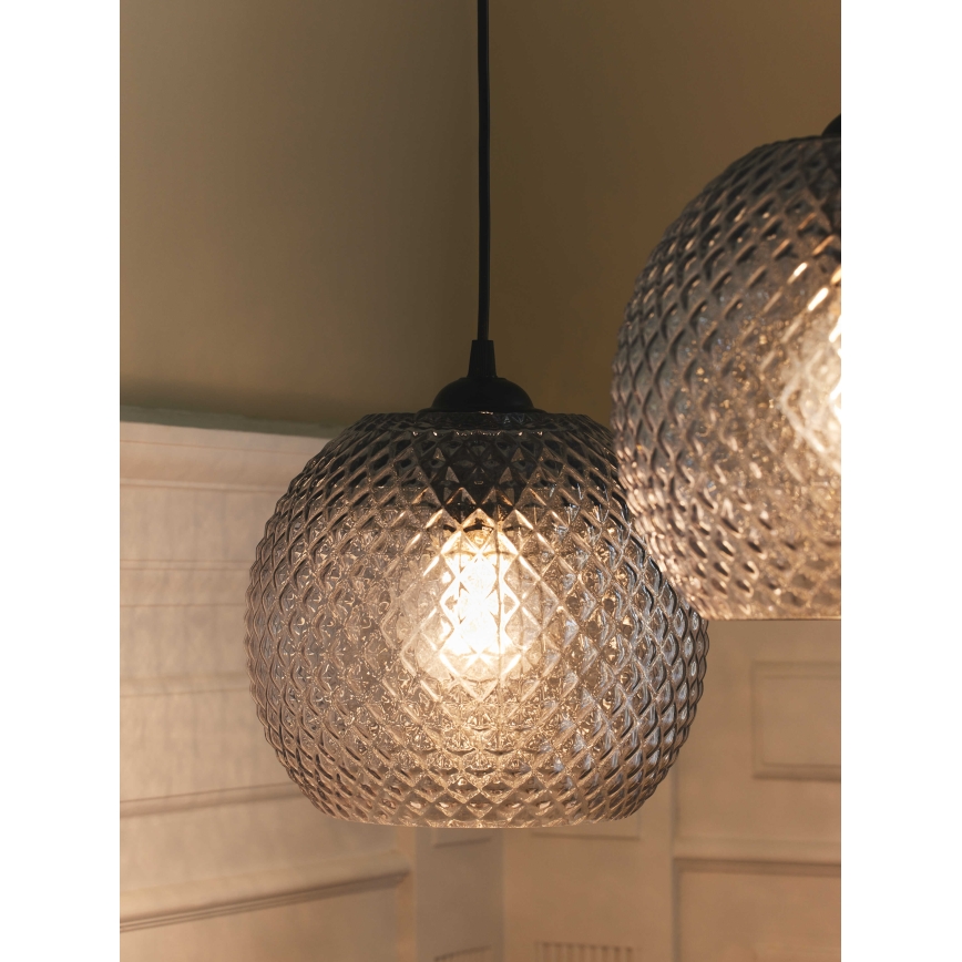 Halo Design 718436 - Viseča svetilka na kablu NOBB 1xE27/40W/230V Ø 22 cm, prozorna