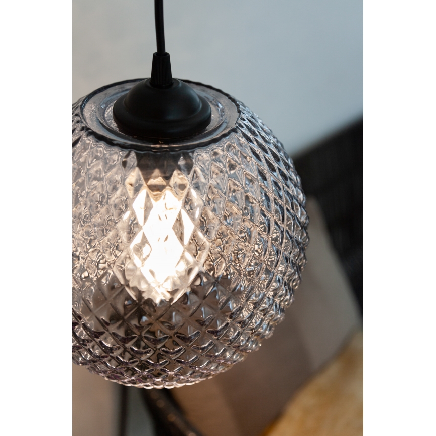 Halo Design 718443 - Viseča svetilka na kablu NOBB 1xE27/40W/230V premer 22 cm dimno siva