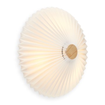 Halo Design 745098 - Stenska svetilka PARIS 4xG9/28W/230V Ø 50 cm bela/medeninasta/hrast