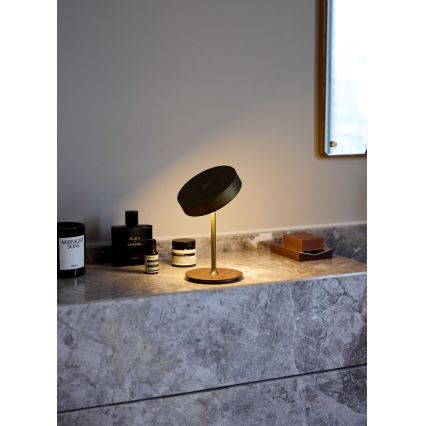 Halo Design 745784 - LED Zatemnjevalna polnilna namizna svetilka ON THE MOVE LED/2,5W/4000 mAh medenina/les