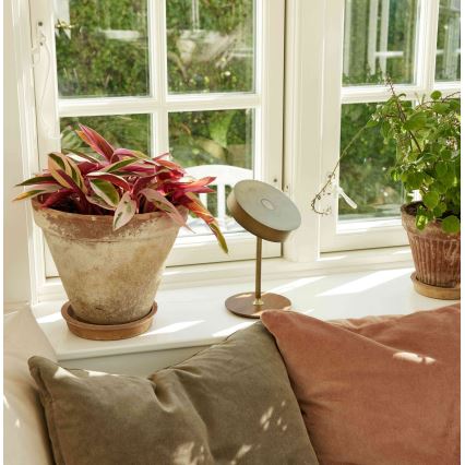 Halo Design 745784 - LED Zatemnjevalna polnilna namizna svetilka ON THE MOVE LED/2,5W/4000 mAh medenina/les