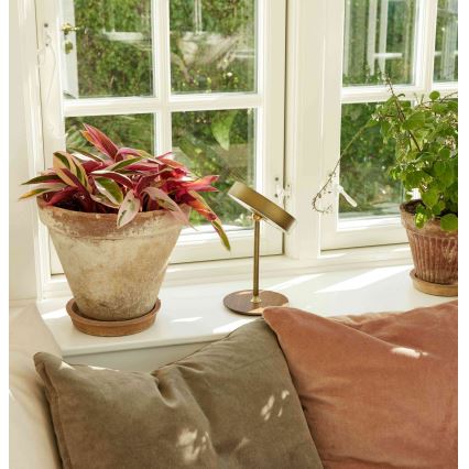 Halo Design 745784 - LED Zatemnjevalna polnilna namizna svetilka ON THE MOVE LED/2,5W/4000 mAh medenina/les