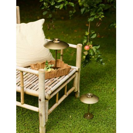 Halo Design 746149 - LED zatemnjevalna zunanja polnilna namizna svetilka MINI STEPP LED/1,8W/1600 mAh IP44 medenina