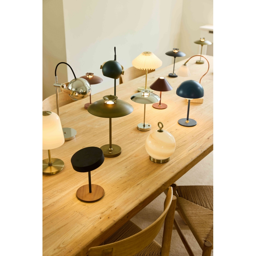 Halo Design 746149 - LED zatemnjevalna zunanja polnilna namizna svetilka MINI STEPP LED/1,8W/1600 mAh IP44 medenina