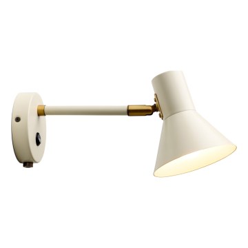 Halo Design 747443 - Stenska lučka STYLE 1xE14/25W/230V kremna/medenina