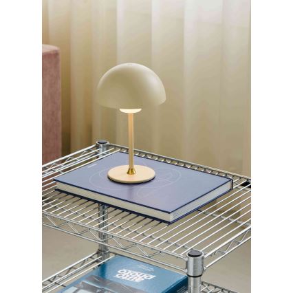 Halo Design 747597 - LED zatemnjevalna polnilna namizna svetilka MOON LIGHT LED/2,7W/2600 mAh kremna