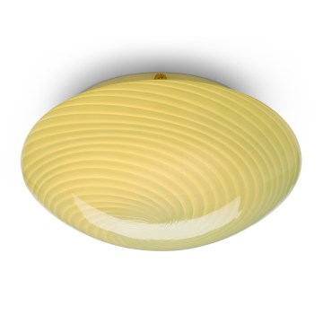 Halo Design 748747 - stropna svetilka CANDY 1xE27/40W/230V, premer 30 cm, zelena/medena