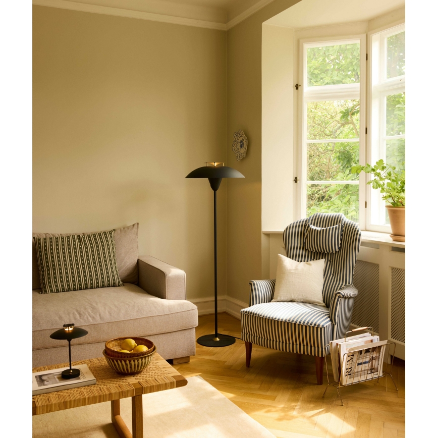 Halo Design 748976 - Talna svetilka STEPP 1xE27/28W/230V črna/medenina