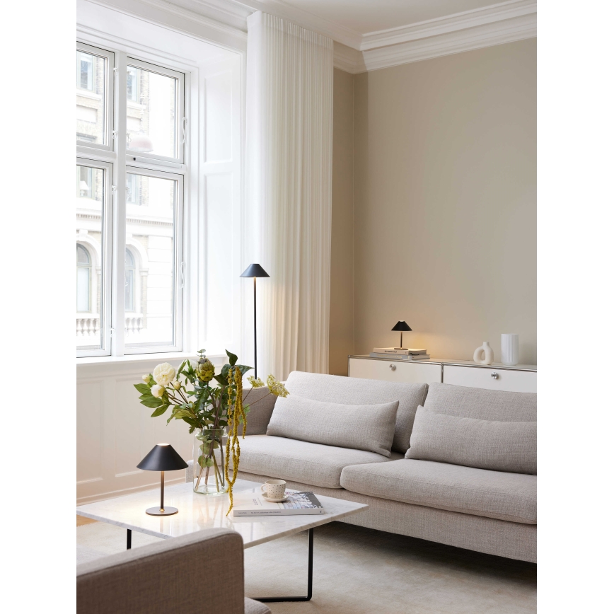 Halo Design 800803 - LED zatemnljiva zunanja polnilna namizna svetilka HYGGE LED/3W/4000 mAh IP54 črna