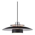 Halo Design 990259 - Lestenec na kablu SORUP 1xE27/40W/230V premer 40 cm črna/sijajni krom