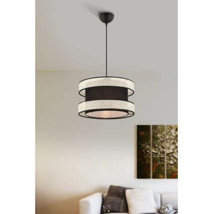 HALO viseća lampa 1xE27/60W/230V crna/krem