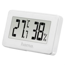Hama - Sobni termometer z merilnikom vlage 1xCR2025 bela