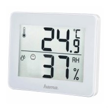 Hama - Sobni termometer z merilnikom vlage 1xCR2025 bela