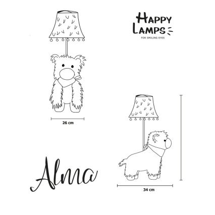 Happy Lamps - LED otroška namizna svetilka ALMA LED/5,4W/230V lama