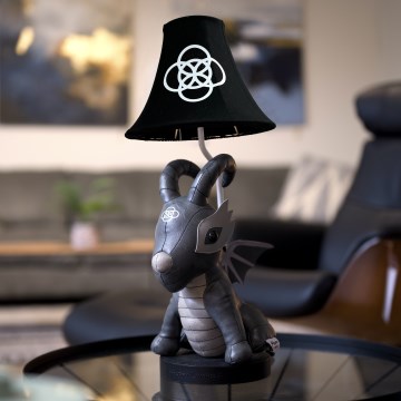 Happy Lamps - LED otroška namizna svetilka BLACK DRAGOON LED/5,4W/230V zmaj