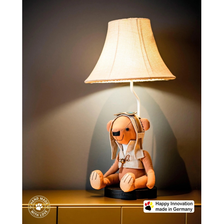 Happy Lamps - LED otroška namizna svetilka CHARLES LED/5,4W/230V medved
