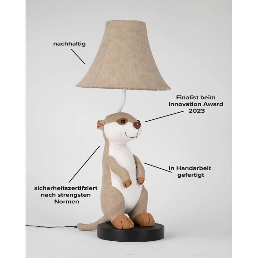 Happy Lamps - LED otroška namizna svetilka EDDIE LED/5,4W/230V meerkat