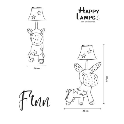 Happy Lamps - LED otroška namizna svetilka FIN LED/5,4W/230V konj