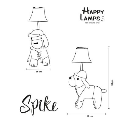 Happy Lamps - LED otroška namizna svetilka SPIKE LED/5,4W/230V hound