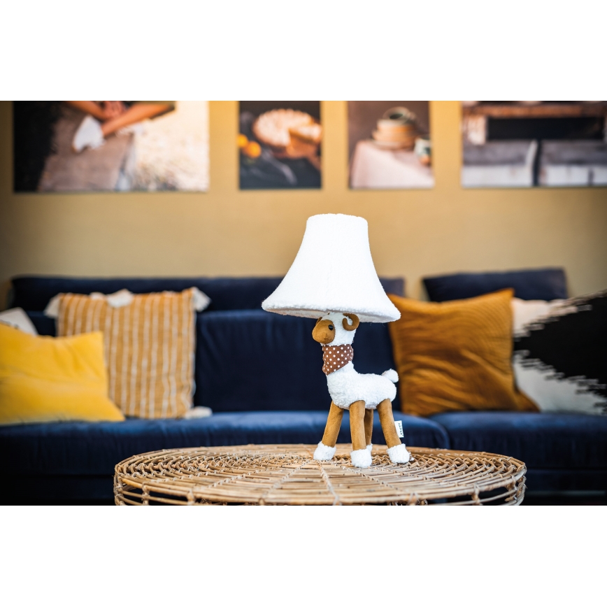 Happy Lamps - LED otroška namizna svetilka WOLLE LED/5,4W/230V ovčka