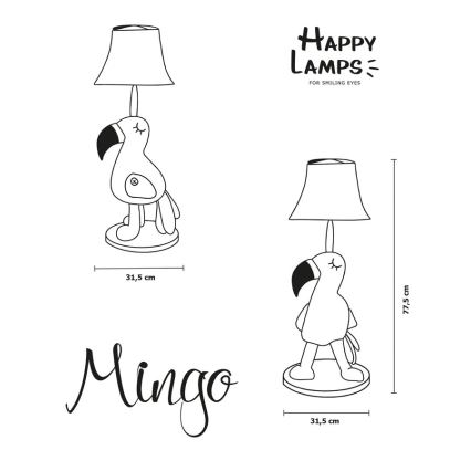 Happy Lamps - LED Otroška talna svetilka MINGO LED/5,4W/230V plamenec