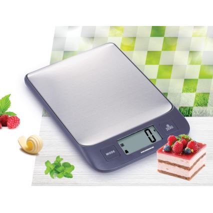 Heinner HKS-5IXBK - Digitalna kuhinjska tehtnica 2xAAA siva/matni krom