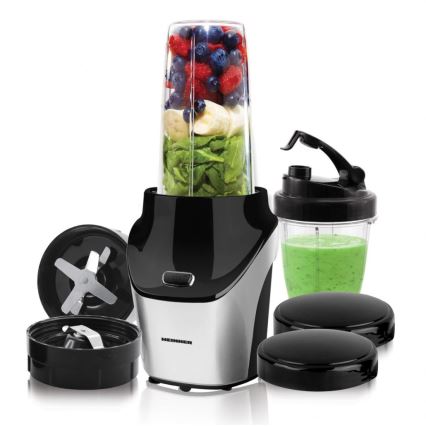 Heinner HSB-T1000SS - Nutri mešalnik za smoothie 1000W/230V matiran krom/črna