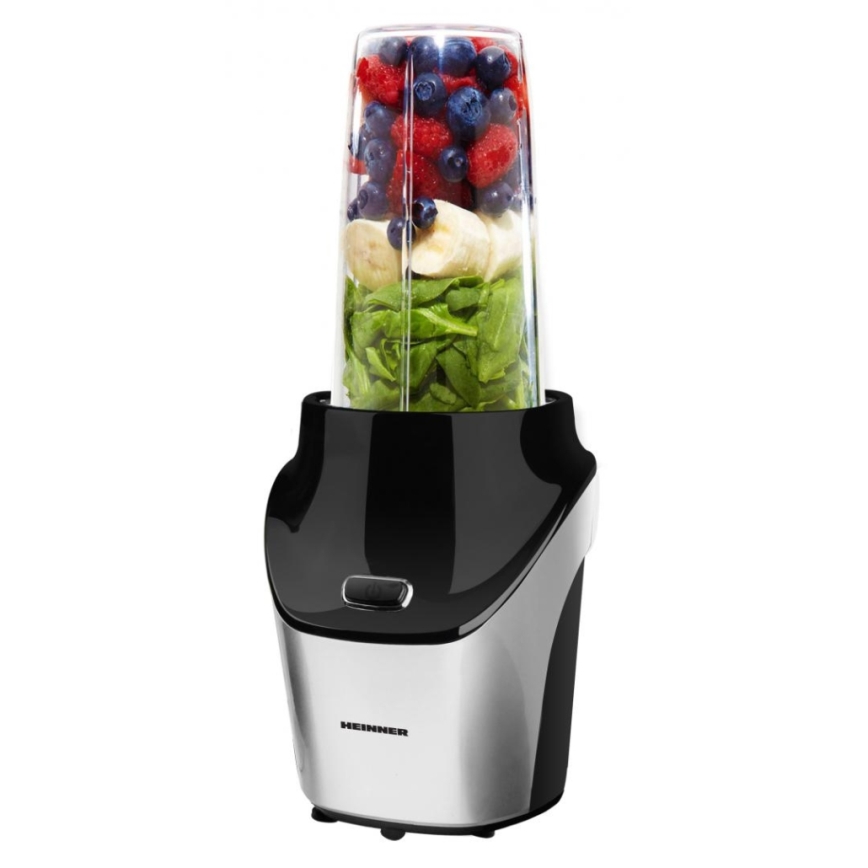 Heinner HSB-T1000SS - Nutri mešalnik za smoothie 1000W/230V matiran krom/črna