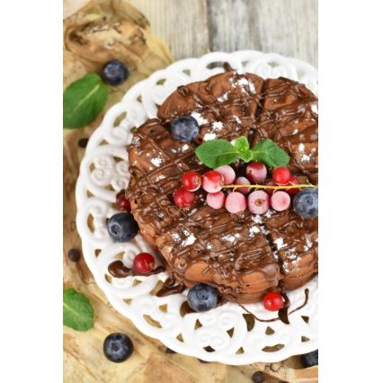 Heinner HWF-1000CR - Vafeljnik 1000 W/230 V črna/rožnato zlato