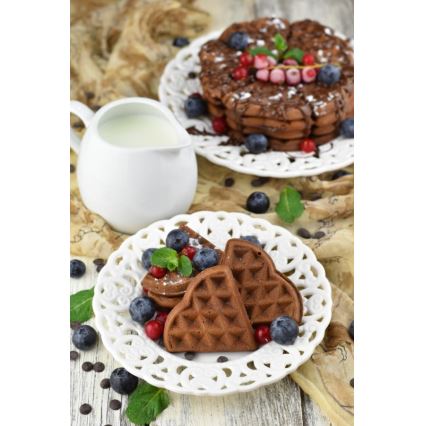 Heinner HWF-1000CR - Vafeljnik 1000 W/230 V črna/rožnato zlato