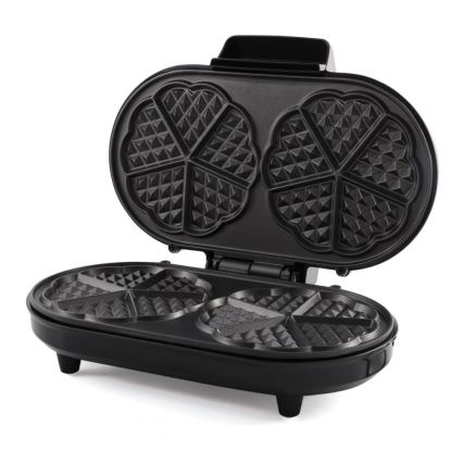 Heinner HWF-1000CR - Vafeljnik 1000 W/230 V črna/rožnato zlato