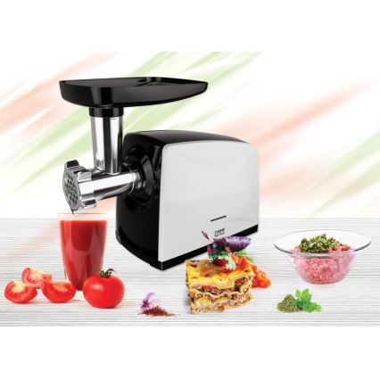 Heinner MG-2100BKWH - Mlinček za meso 2100W/230V črna/bela