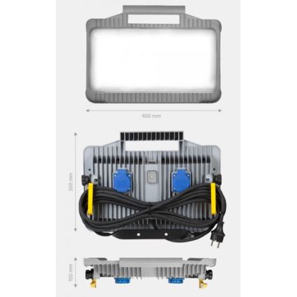 Helios 306-WL232ZVB - LED Zunanja tehnična razsvetljava WORK 2 LED/23W/230V IP54