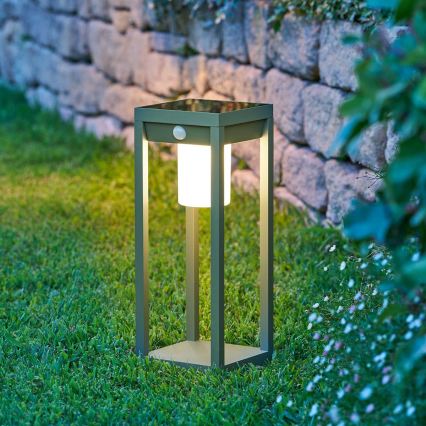 Hesperide - LED solarna lanterna s senzorjem gibanja in mraka PIKY LED/3,7V 2600 mAh 40 cm IP65 zelena