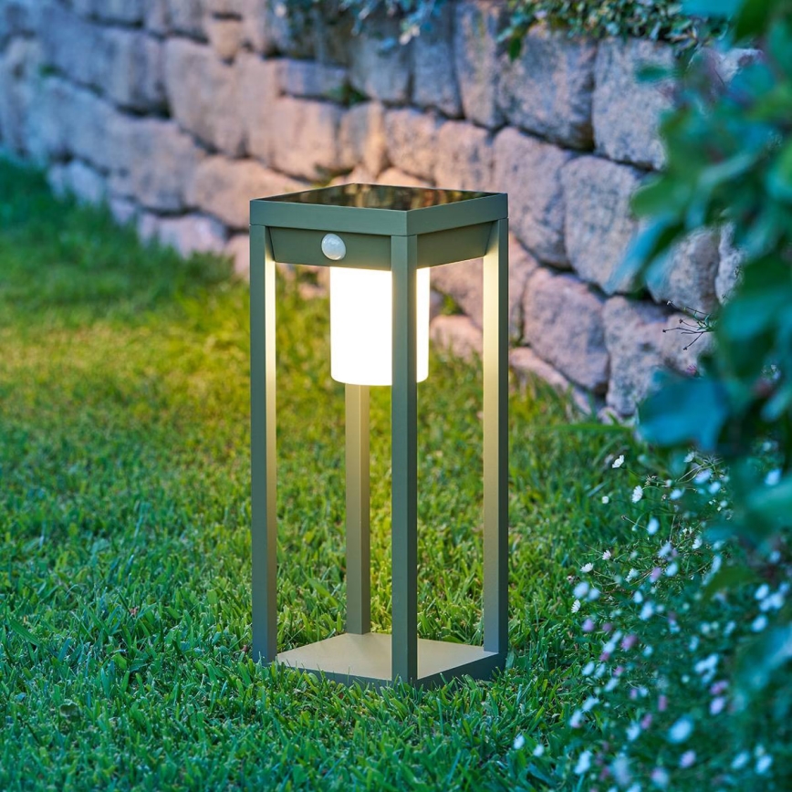 Hesperide - LED solarna lanterna s senzorjem gibanja in mraka PIKY LED/3,7V 2600 mAh 40 cm IP65 zelena
