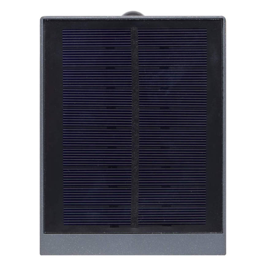 Hesperide - LED sončno stensko svetilo z zaznavalom gibanja MULTY LED/3,7V 2600 mAh IP65 antracit