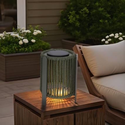 Hesperide - LED solarna svetilka LINY LED/3,7 V 2600 mAh IP54 zelena