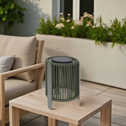 Hesperide - LED solarna svetilka LINY LED/3,7 V 2600 mAh IP54 zelena