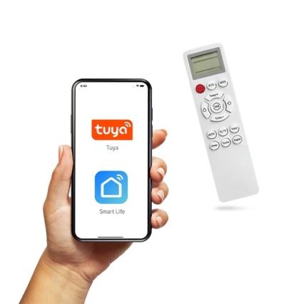 Hibridna solarna klimatska naprava 3,5 kW Tuya Wi-Fi, bela + daljinski upravljalnik