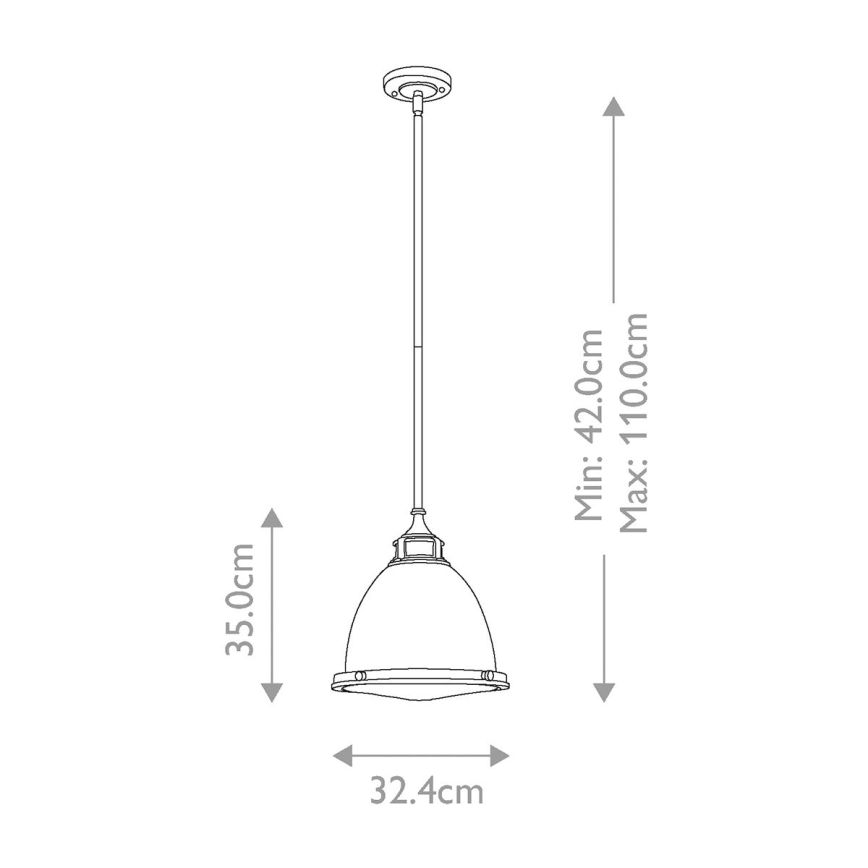 Hinkley - Lestenec na drogu AMELIA 1xE27/60W/230V sijajni krom